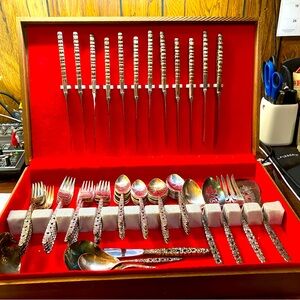75 year old, 12 setting, Oneida community ( Silver Valentine ) set never used.
